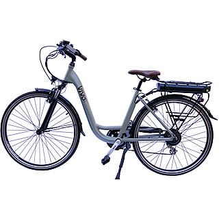 Bicicletta Elettrica VIVOBIKE M-VM2824 - Grigio/Verde 28"