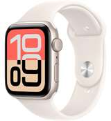 Apple Watch SE 3 - 44mm Cassa Alluminio Starlight con Cinturino Sport Band Starlight M/L