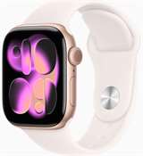 Apple Watch Series 11 - 42mm Cassa Alluminio Rose Gold con Cinturino Sport Band Light Blush M/L