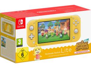 Switch Lite Console Animal Crossing Yellow
